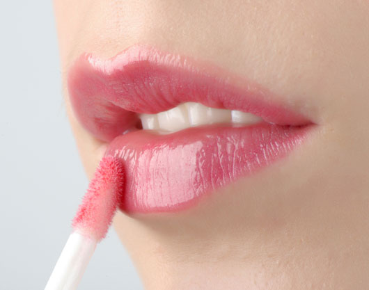 Glossy Lipstick - One types of lipstick