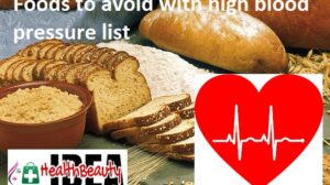 Foods to avoid with high blood pressure list